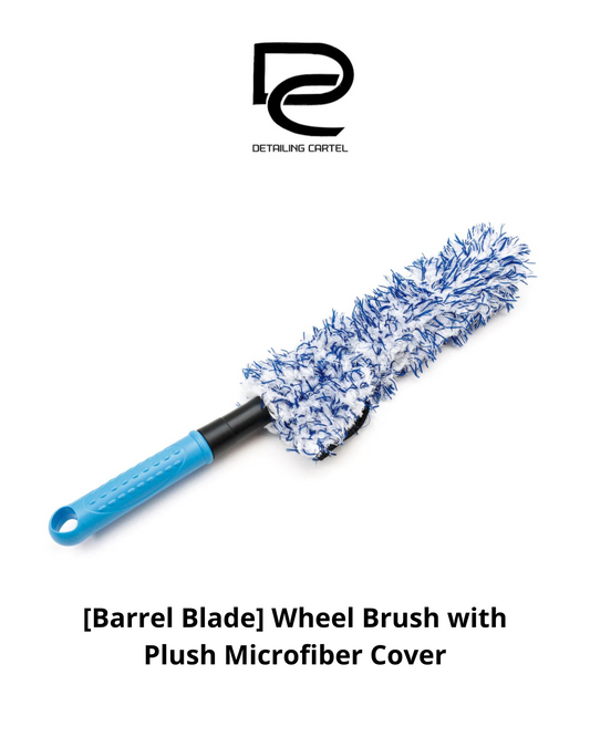 [Barrel Blade] Wheel Brush with Plush Microfiber Cover